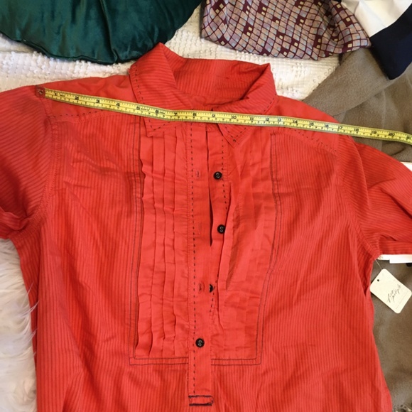 Free People “Black Tie Tux” Top in Tiger Red - Picture 12 of 13